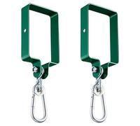 Abrazaderas cuadradas con mosquetón, gancho oscilante resistente, soportes de montaje de extensión de metal fuerte, accesorios de montaje giratorios