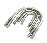 Abrazaderas de acero inoxidable 316 con pernos en U métricos M8 y tornillos A4-70(M8X33mm-2pcs)