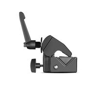 Abrazaderas de aleación de aluminio para fotografía con dos espigas roscadas para luces y brazos de extensión, abrazadera de cámara de estudio