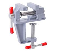 Abrazaderas de banco para carpintería, abrazadera de mesa multiusos de aleación de aluminio, tornillo de banco portátil a prueba de óxido, abrazadera de tornillo de banco ligera para el hogar, trabajo