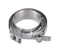 Abrazaderas de banda en V de liberación de acero inoxidable, 2,5 ", 3" y 4 ", 63mm, 76mm, abrazaderas de tubo de escape Turbo, Kits de abrazaderas en V macho y hembra(89mm 3.5 inch)