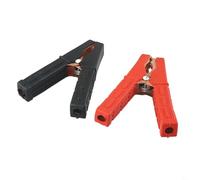 Abrazaderas de batería de repuesto, 2 piezas para cables de puente con contactos de cobre, resortes de alta fuerza elástica, asas aisladas para una conexión segura, compatible con corriente de 100 A