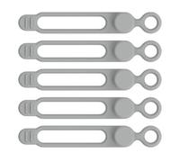 Abrazaderas de cable reutilizables, bridas de gestión de cables,Sujetadores de cables elásticos - Organizador de cables de soporte de cable de silicona versátil, correas de sujeción reutilizables de 5