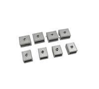 Abrazaderas de Clip for cinturón de Aluminio mecanizado CNC, 2GT, 6MM/9/10mm, Compatible con Impresora 3D DIY, Clip de cinturón CNC con Tornillo de fijación M3, 2 uds.(9mm Version)