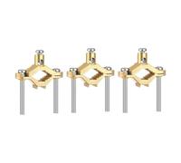 Abrazaderas de conexión a tierra eléctricas de latón de grado industrial con tornillos de fijación para una unión segura de tuberías y disipación de fallos eléctricos