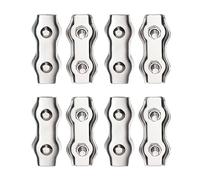 Abrazaderas De Cuerda Alambre Impermeables, Clip Perno Doble Poste Acero Inoxidable, Cerraduras Cable Simples, Sujetador Hardware M2 M3 M4 M5 M6 M8, 5-10 Uds(M6-10pcs)