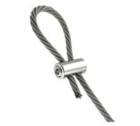 Abrazaderas de cuerda de alambre de 2/3mm, sujetador de Cable de acero inoxidable, tornillo ajustable, Clip de Metal de cobre, 10 Uds.(H-20PCS)