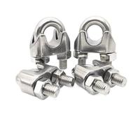 Abrazaderas De Cuerda De Cable 1/10 Uds. Acero inoxidable M2 M3 M4 M5 M6 M8 M10 M12 M14 M16 U tipo Clip de cuerda alambre pernos Cable abrazaderas Hardware aparejo(M4 10pcs)