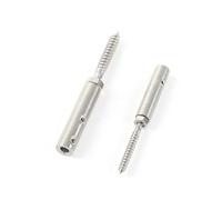 Abrazaderas De Cuerda De Cable 10 Piezas De Abrazadera Tornillo Mano For Cuerda Alambre For Tornillos Fijación 5/32'' 4 Mm