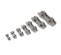 Abrazaderas De Cuerda De Cable Clip de Cable acero inoxidable 304, Cassette agarre Simple, dúplex M2/M3/M4/M5/M6/M8/M10, abrazaderas, pinza, Hardware aparejo(2 39pcs)