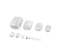 Abrazaderas De Cuerda De Cable M0.8 M1.2 M1.5 M2 M3-M10 Carcasa única de aluminio Virola de cable Bridas de cable Manguito de prensado de aluminio Abrazadera de cable de clip ovalado Clips De Cuerda D