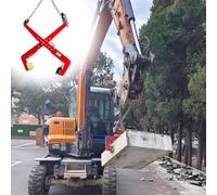 Abrazaderas de elevación de acero ajustables para losas y bloques de alta resistencia, herramienta de elevación vertical de tijera para tareas de construcción y contratación