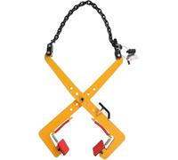 Abrazaderas de elevación de cadena ajustables, mandril de goma antideslizante, herramienta de elevación de tijera, abrazaderas de elevación de piedra for fábricas y puentes.(30-51cm/11.8-20.1 in)