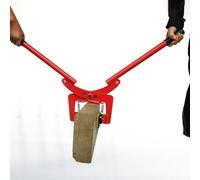 Abrazaderas de elevación para losas de pavimento, abrazaderas de elevación para losa de granito/mármol/ladrillo, herramienta de elevación de piedra de tijera ajustable con forro de goma (un color-S)