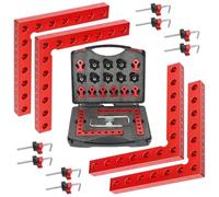 Abrazaderas de esquina de 90 grados, plantilla de aleación de aluminio de sujeción en ángulo recto, cuadrado de marco de 90 grados, para cajones de carpintería, armarios, cajas, marcos de fotos