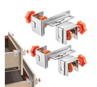 Abrazaderas De Instalación Frontal De Cajón - Abrazaderas De Acero Inoxidable De 6,89 X 3,74 X 4,33 Pulgadas, Herramientas De Carpintería Ajustables, Plantilla De Montaje De Muebles | Clips De Precisi