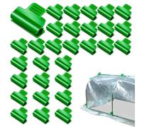 Abrazaderas de invernadero | 30 piezas de clips de invernadero con diseño antideslizante | Aros abrazaderas para película de tela de sombra malla de jardín, mango materiales fuertes y duraderos para