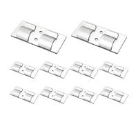 Abrazaderas de luz para cadena de luces al aire libre, clips de luz para cadena de luces - 10 clips colgantes para luces de cadena al aire libre con tiras adhesivas | Clips de luz
