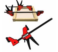 Abrazaderas de madera para pegar - Abrazadera de barra de trinquete de agarre rápido,Abrazadera de compresión con una sola mano de 4/6/12/18/24 pulgadas, abrazaderas de gatillo para carpintería,