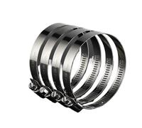 Abrazaderas De Manguera 1 Uds. Abrazadera de manguera accionamiento ajustable acero inoxidable 8mm-700mm abrazaderas Clip tamaño gusano línea combustible para Tubería de Automóvil(400-500mm)