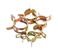 Abrazaderas de manguera acero al manganeso, elásticas, galvanizadas a presión, 6 mm a 22, 10, 20 o 50 unidades(ID 14mm x 20pcs)