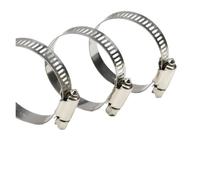 Abrazaderas de manguera ajustables acero inoxidable, 8~120mm, abrazadera tubo combustible for coche, engranaje tornillo sin fin, herramientas, grifo, sujetador tubería agua, 1 Uds(Diameter 46-70mm)