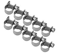 Abrazaderas De Manguera De 10 Piezas, Abrazaderas De Línea De Combustible De Rango De 6 Mm A 20 Mm Ajustables De Acero Inoxidable 304 Para Plomería Automotriz(11-13Mm)