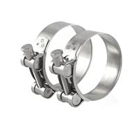 Abrazaderas de manguera de acero inoxidable Perno en T pesado Abrazaderas de tubo de escape Clips de fijación de tuberías Sujetadores de metal Clips de reparación Herramientas Hardware (17-19 mm)