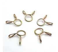 Abrazaderas de manguera de aire chapadas de 5-31 mm, ajustables, con clip fijo, for tuberías de agua, kit surtido de abrazaderas de resorte, 10 unidades(M11)