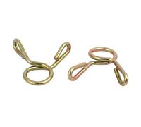 Abrazaderas de manguera de aro galvanizadas, 20 unidades, for tubo de combustible, línea de agua, clips de resorte for motocicleta, scooter, ATV, M4-M20(M15)