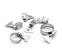 Abrazaderas de manguera de engranaje de tornillo sin fin, abrazadera de Clip de llave ajustable de 6-44mm, acero inoxidable for tubería de agua, mecánica automotriz, 5/10 Uds.(5pcs 32-44mm)