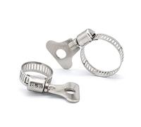 Abrazaderas de manguera de tornillo sin fin ajustables - Abrazaderas de manguera de acero inoxidable for tuberías de agua, automoción y plomería (6-63 mm)(6-12mmx10pcs)