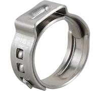 Abrazaderas de manguera. Kit de 130 abrazaderas manguera una sola oreja 1/4" a 1" con pinza engarce