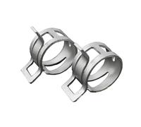 Abrazaderas de manguera M4.5/5/6/7/8/9/10/11/12-37mm, 10 Uds., línea de combustible, aros de abrazadera for tubo de agua, Clips de resorte de sujeción de tubo de aire galvanizados(M23 10pcs)