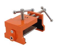 Abrazaderas de marco frontal de gabinete, clip de sujeción de perforación de carpintería de aleación de aluminio con guía flexible para instalación de armarios de cocina, color naranja