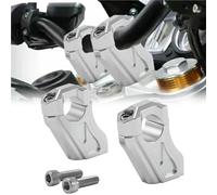Abrazaderas De Montaje para Elevador Manillar 1" Plateadas para Motocicleta para R Nine T 2014-2020 2018 Pure 2017 2019 2020