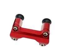 Abrazaderas De Montaje Para Manillar De Motocicleta De 28 Mm Base De Manillar Varilla De Grifo Elevador Moto Manillar Riser(Red)