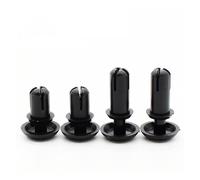 Abrazaderas de nailon con cierres a presión, 50 piezas remaches plástico tipo R, expansión, tuercas, hebillas, clips R20, R30, R40, R50 y R60 for PC(Black,R3580 50PCS)