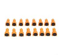 Abrazaderas de nailon para perros, 16 piezas con freno de ojal, insertos para agujeros de perro de 19 mm, 20 mm, banco de metal de plástico, bloques de límite de mesa de carpintería (19 mm)