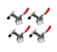 Abrazaderas de palanca 2/4 Uds GH-201B abrazadera de palanca de liberación rápida 100kg palanca de bloqueo Horizontal herramienta de fijación de Clip herramienta de mano(4 pcs)