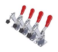 Abrazaderas de palanca Abrazaderas de palanca de GH-201B, 4 Uds., 100kg, palanca de bloqueo Horizontal de liberación rápida, Clips de herramientas manuales