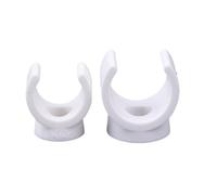 Abrazaderas de PVC for tuberías de agua de 20 mm, conector apto for bandejas de TV de 0,5/0,79 pulgadas de diámetro exterior, soporte for mangueras y tubos Pex.(2.2CM)