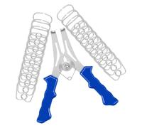 Abrazaderas de resorte de metal resistente, juego de 22 piezas con liberaciones rápidas, calibres pesados, colección de abrazaderas de resorte para tareas de carpintería, herramienta de abrazadera de