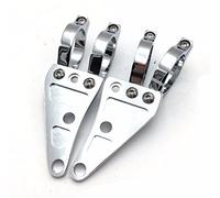 Abrazaderas de señal de giro cromadas de 35 mm, soporte de montaje de faro, horquilla, Chopper, Cafe Racer, negro, para CBR universal, Kawasaki, Suzuki, Yamaha, Harley Davidson