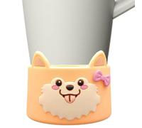 Abrazaderas De Silicona Tazas De Café | Cubierta Protectora De Taza De Silicona De Dibujos Animados,Cubierta Protectora De Botellas | Para Café, Bar, Vacaciones, Té, Preparación De Bebidas Calientes Y