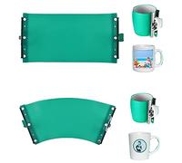 Abrazaderas de taza de silicona de 15 oz y 11 oz, abrazaderas de taza de sublimación 3D para taza de taza de transferencia de abrazadera, para fijar e imprimir gráficos (2 piezas)