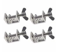 Abrazaderas de tigre de 130 mm, 4 unidades, abrazaderas C de acero inoxidable 304 ajustables para carpintería, soldadura y carpintería