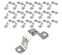 Abrazaderas de tubería de acero inoxidable de diseño elegante, solución perfecta para accesorios de tubería (32 mm, 20 piezas)