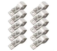 Abrazaderas de tubo ajustables en SS304, polea de acero inoxidable, rueda colgante pequeña, 55 x 42 x 2 mm, abrazaderas de tubo de bisagra pesada de grosor
