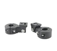 Abrazaderas de Tubo de Luz Soportes de luz de motocicleta ajustables, parachoques modificado, soporte de montaje de faro, kit universal, diámetro interno 18-32 mm Soporte para seña de giro para